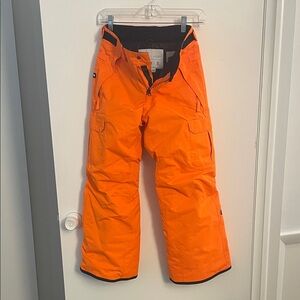 686 Boys M Bright Orange Snow Pants